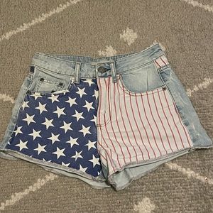 TopShop American Flag Shorts